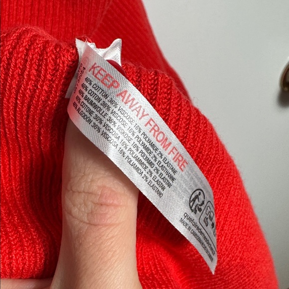 Anthropologie Daily Practice Full Speed Halter Knit Mini Dress Red Size XL - Picture 8 of 10